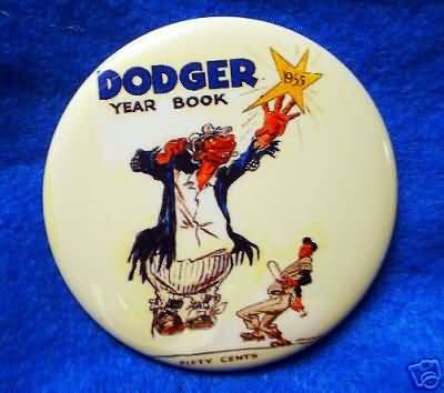1955 Brooklyn Dodger Yearbook Pin